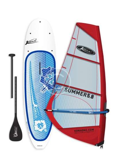 Red Windsurfing Sail